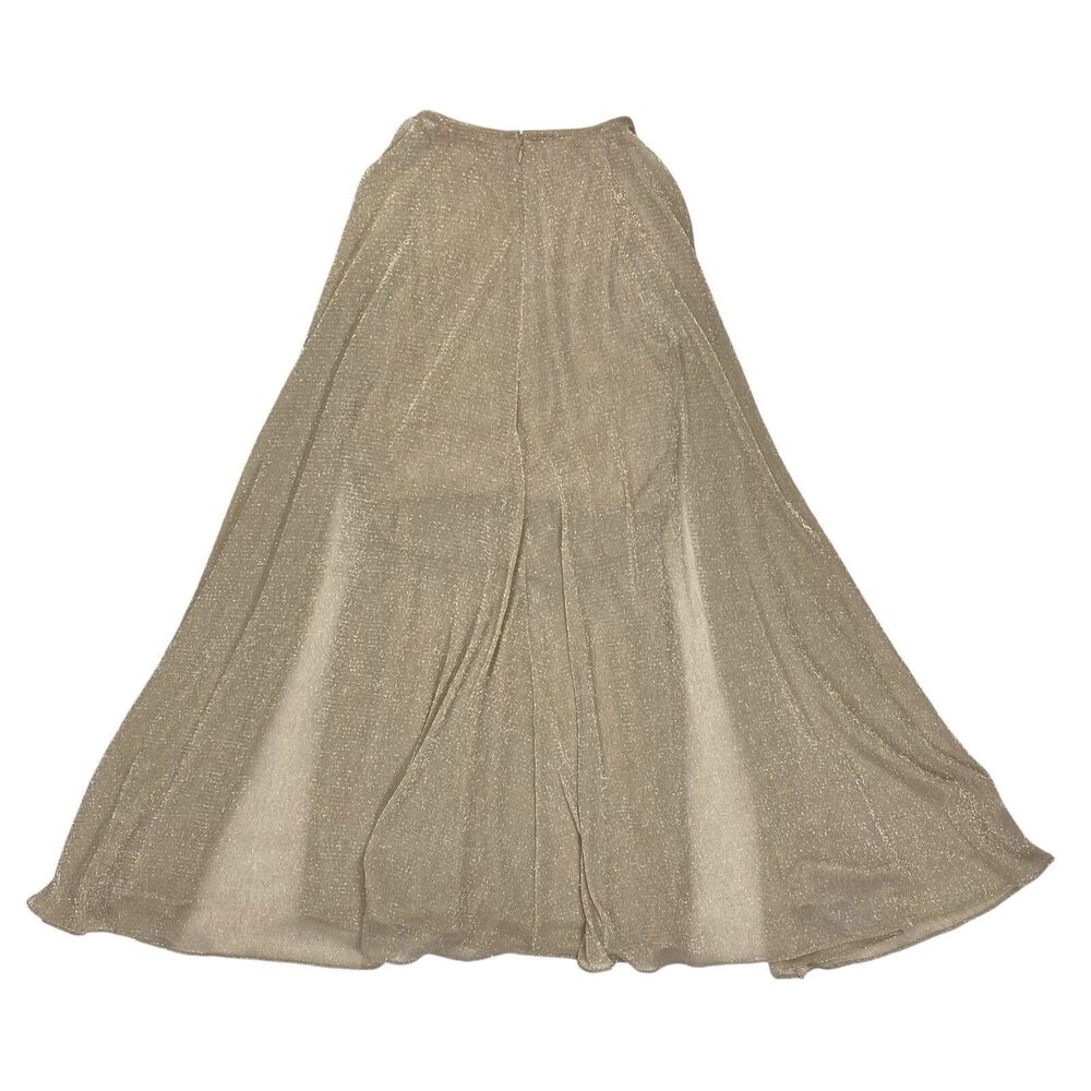 Gold Sheer Cape Sparkle Dress - Women - Picture 6 of 16